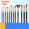 12Pcs Artist Paint Brushes Set Art Acrylic Oil Water Color Painting.